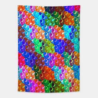 clown fish pattern colorful rainbow Tapestry
