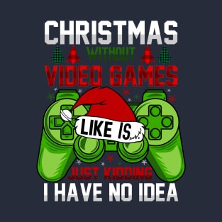 Funny Christmas Videogames T-Shirt