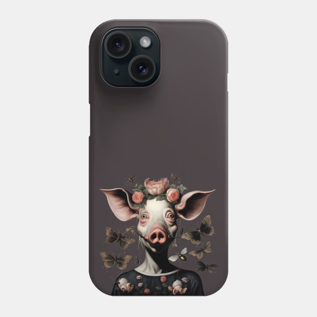 Pig from the garden of earthly delights by hieronymus bosch Phone Case by Ravenglow