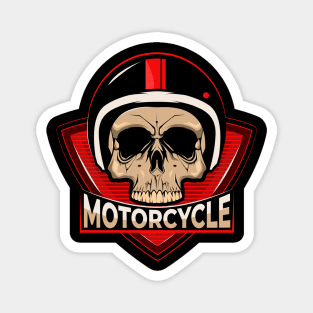 Motorcycle Skull Rider Magnet