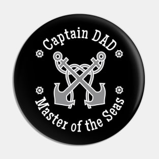 Captain DAD Master of the Seas Sailing Dad Pin