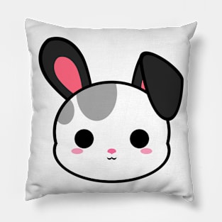 Cute Grey Spot Bunny Pillow