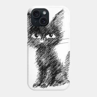 Doodle cat Phone Case