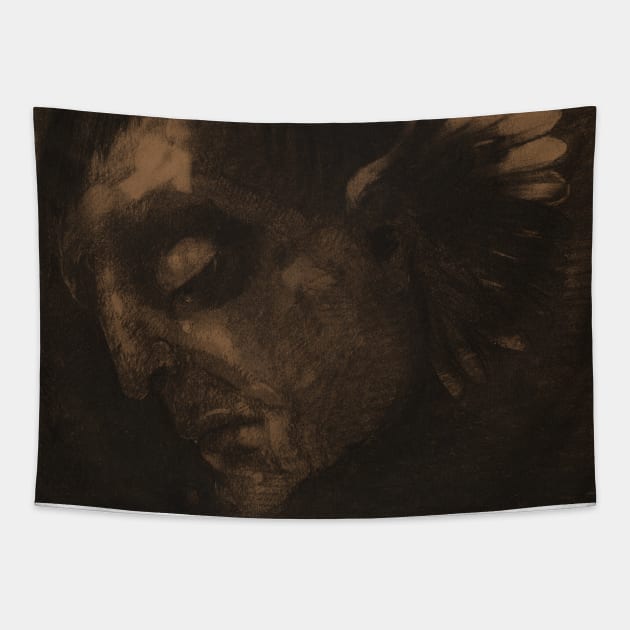 Tears by Odilon Redon Tapestry by Classic Art Stall