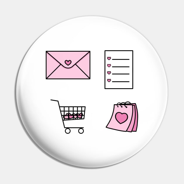 Pink to do list icons Pin by ballooonfish