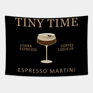 Tiny Time Espresso Martini Tapestry