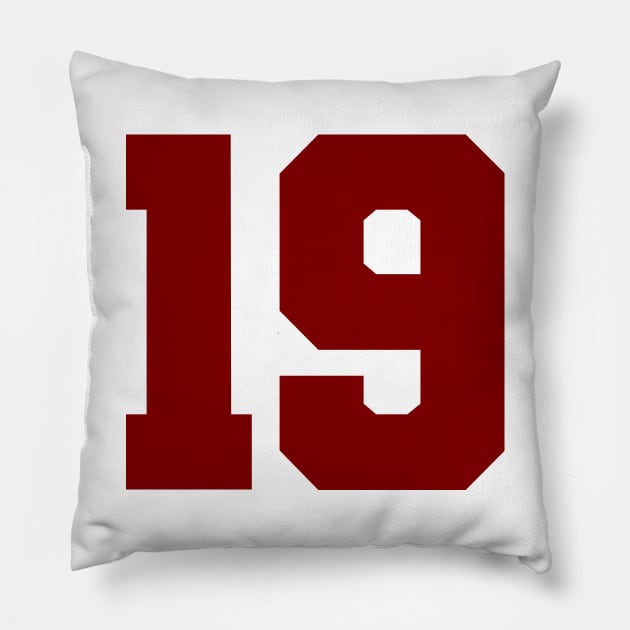 Nineteen Pillow by colorsplash