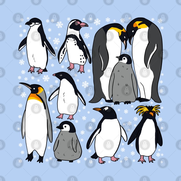 Penguins cute illustration by Yarafantasyart