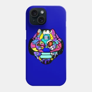 Dope Slluks masked head illustration Phone Case