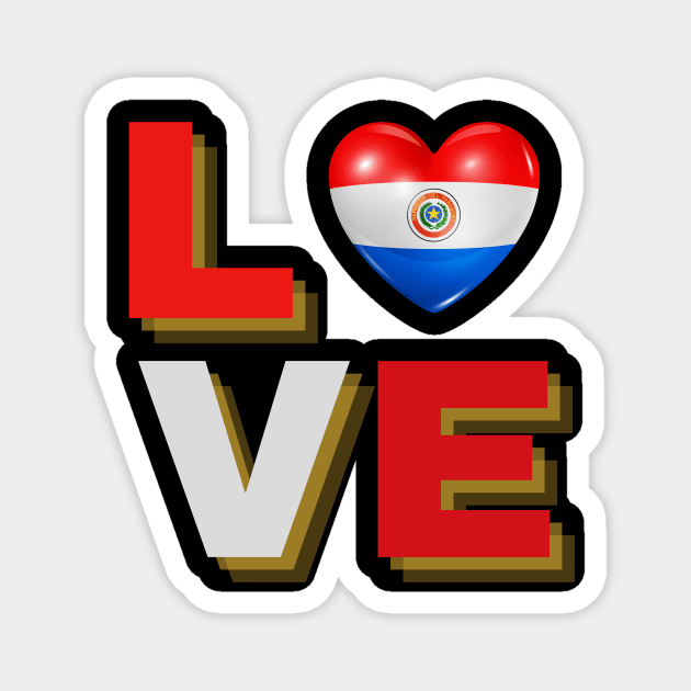 I love paraguay Magnet by Yasdey