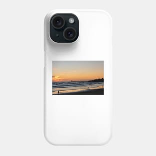 December daybreak over Tynemouth Long Sands Phone Case