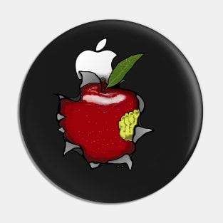 Real Apple Pin