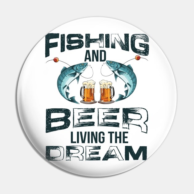 Fishing and Beer Pin by Imutobi