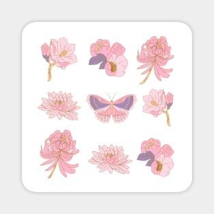Pink Spring Florals Magnet
