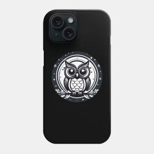 Owl Christmas Drawing Phone Case