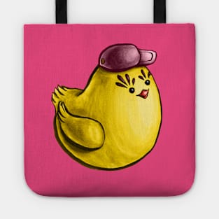 Cute Chicken With Hat Funny Cartoon Tote