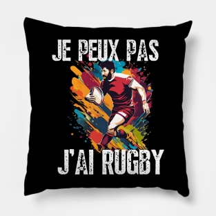 Enfant Rugby - Je Peux Pas J'ai Rugby - Maillot De Joueur de Rugby Pillow