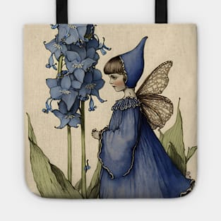 Hyacinth Fairy Amid the Flowes Vintage Style Watercolor Tote