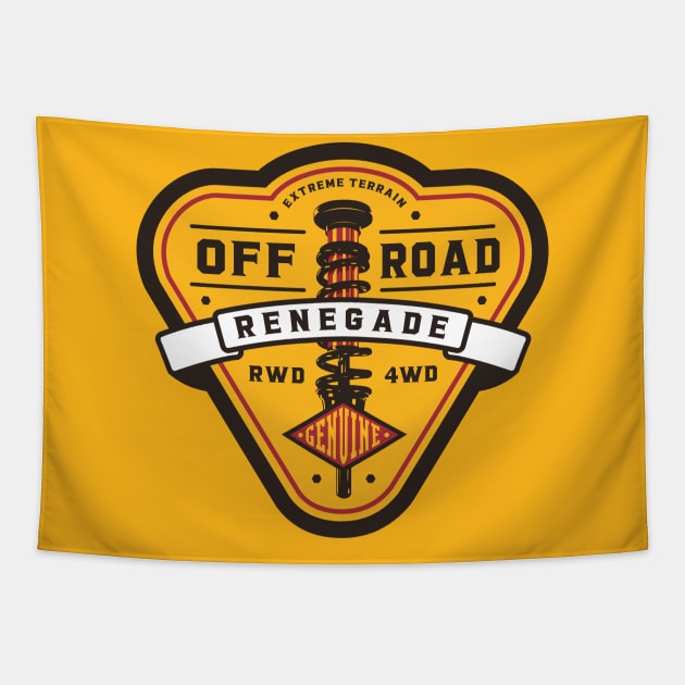 Off Road Renegade Tapestry by MindsparkCreative