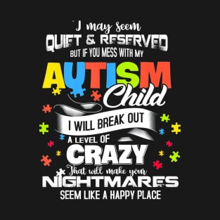 Autism Mom Shirt Gifts Autism Awareness Puzzle Pieces T-Shirt