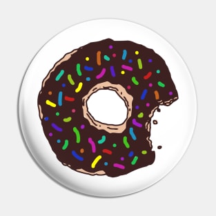 Chocolate and Sprinkles Donut Pin