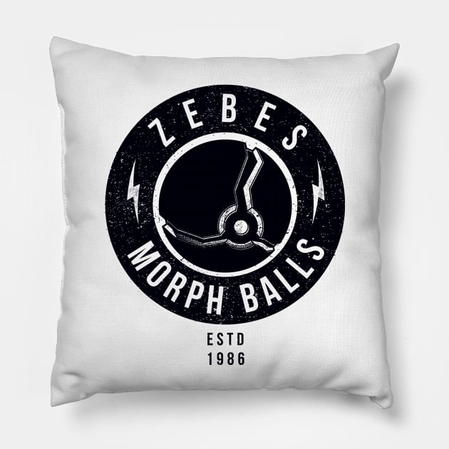 Zebes Morph Balls Pillow by Spybooth