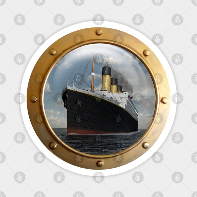 Titanic Porthole Magnet by Dingo Digital