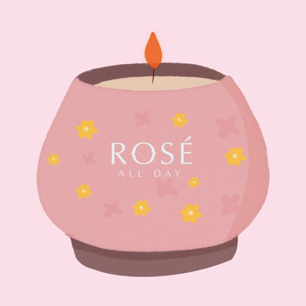 Candle Rose all day! by Matisse Studio