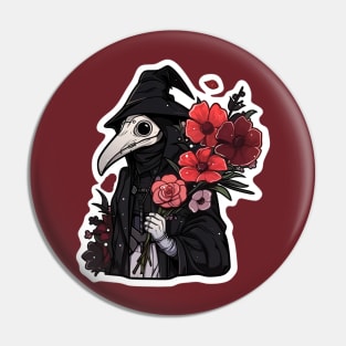 Cute Gothic Plague Doctor Pin