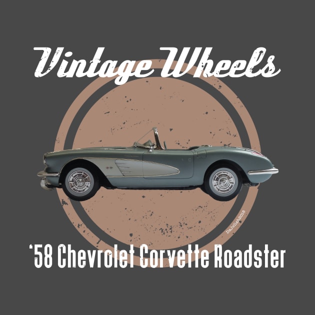 Vintage Wheels - '58 Chevrolette Corvette by DaJellah