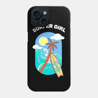 Surfer Girl Surfing Sport Phone Case