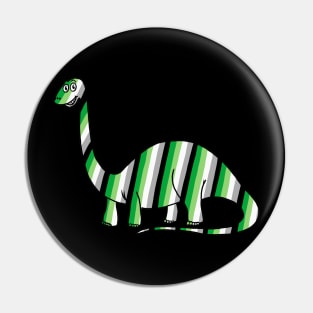 Aromantic Dinosaur Pin