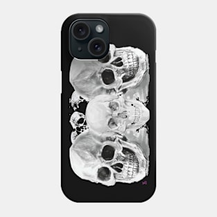 Skulls black&white Phone Case