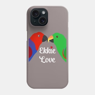 Eclectus Male Female Love Heart Phone Case