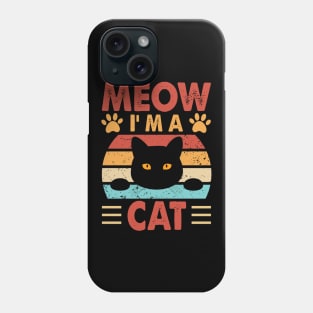 Meow, I'm A Chat - Fun Design For Cat Lovers Phone Case