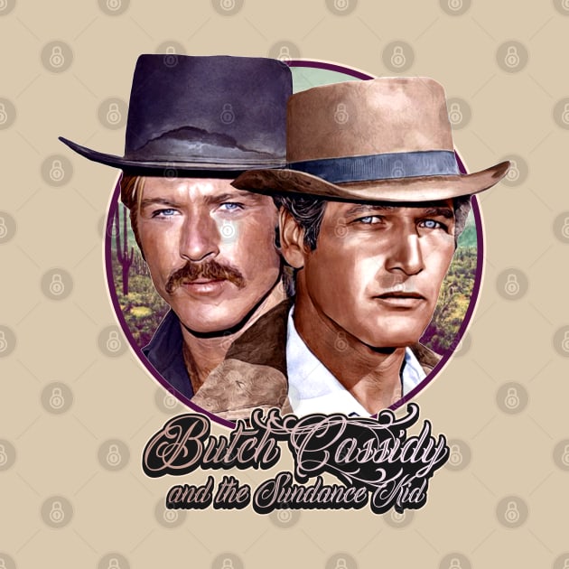 Retro Butch Cassidy and the Sundance Kid Outlaw Tribute by darklordpug