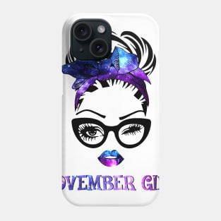 November Girl Galaxy Phone Case