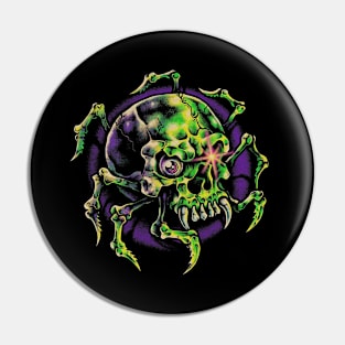 SPIDER SKULL Pin