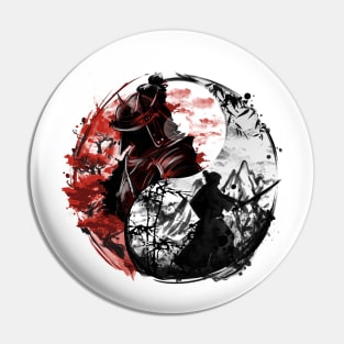 Yin e yang samurai Pin