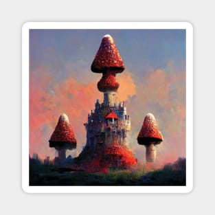 Mushroom Castle Magnet