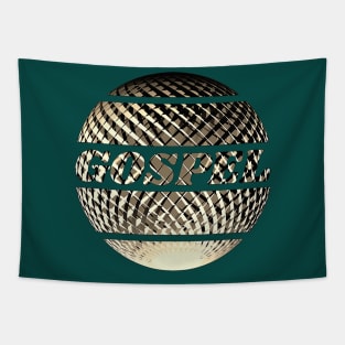 Gospel disco ball gold Tapestry