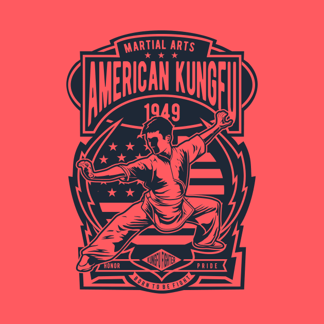 American Kung Fu by Pureteeshop