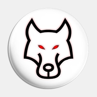 Wolf Red Eyes Spirit Design Pin