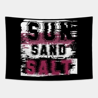 Sun Sand Salt Hello Summer Vintage Funny Surfer Riding Surf Surfing Lover Gifts Tapestry