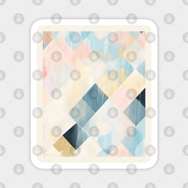 Pillowy, gentle cubes Magnet by ArtWearSplash