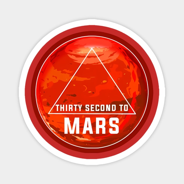 Red second mars Magnet by Roni Dan Neni