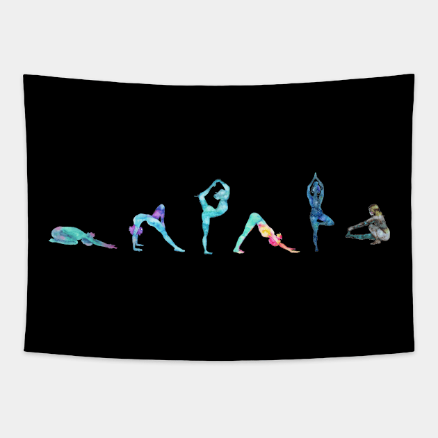 Yoga Flow Tapestry by LaBellaCiambella