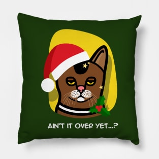 Cat Santa Pillow