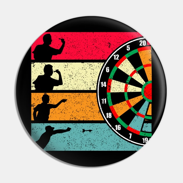 Dart Vintage Dartboard Retro Dart Player Gift Pin by SinBle