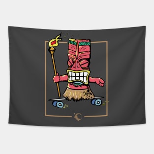 Tiki God Skater Tapestry